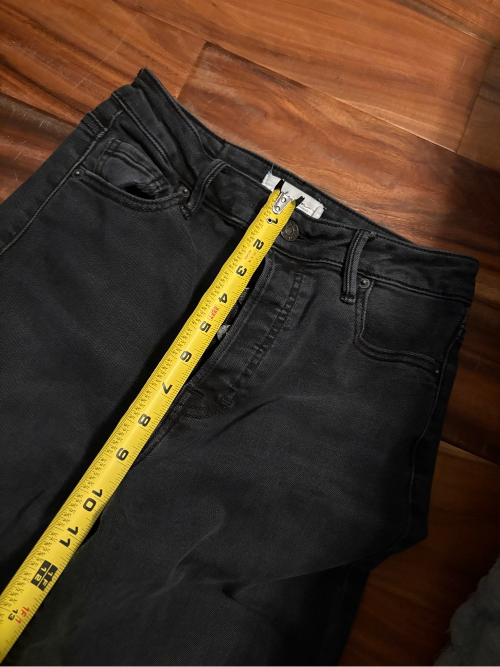 Carly Jean Los Angeles laurel Jeans Black gray High Rise Stretch Denim (1393) - Picture 6 of 9
